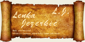 Lenka Jezerkić vizit kartica